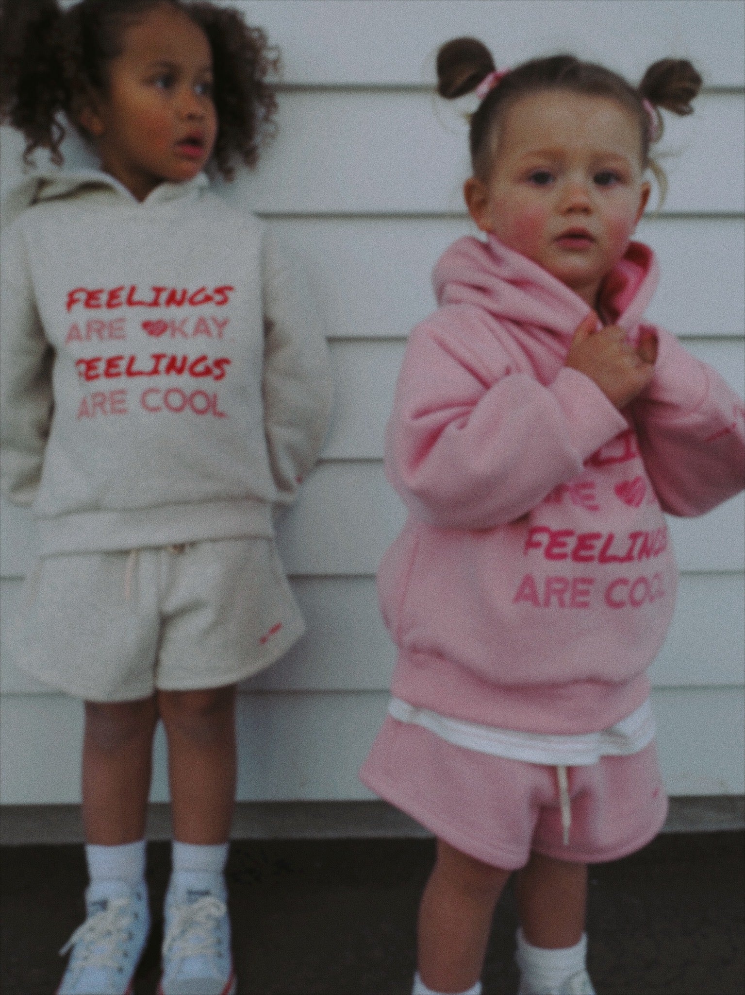 Feelings Are Okay Fleece Set - Pink
