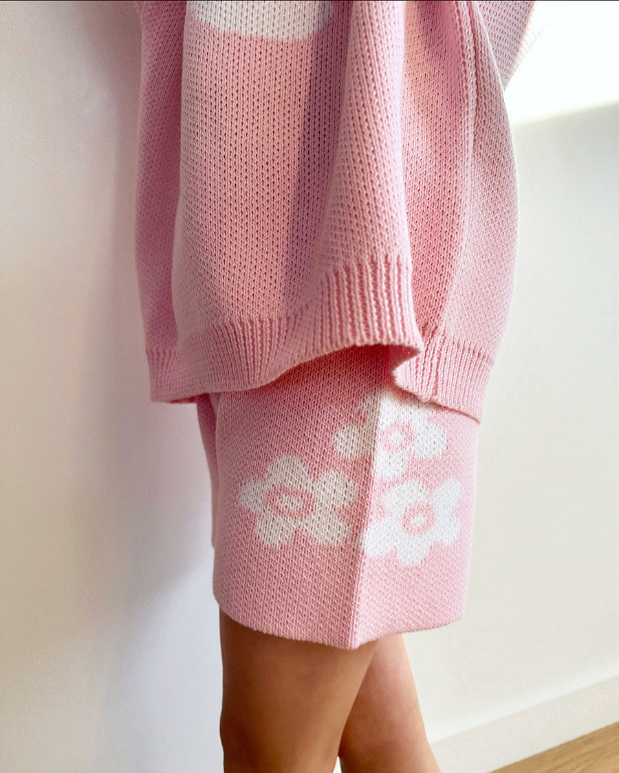 Cherry Blossom Knit Short