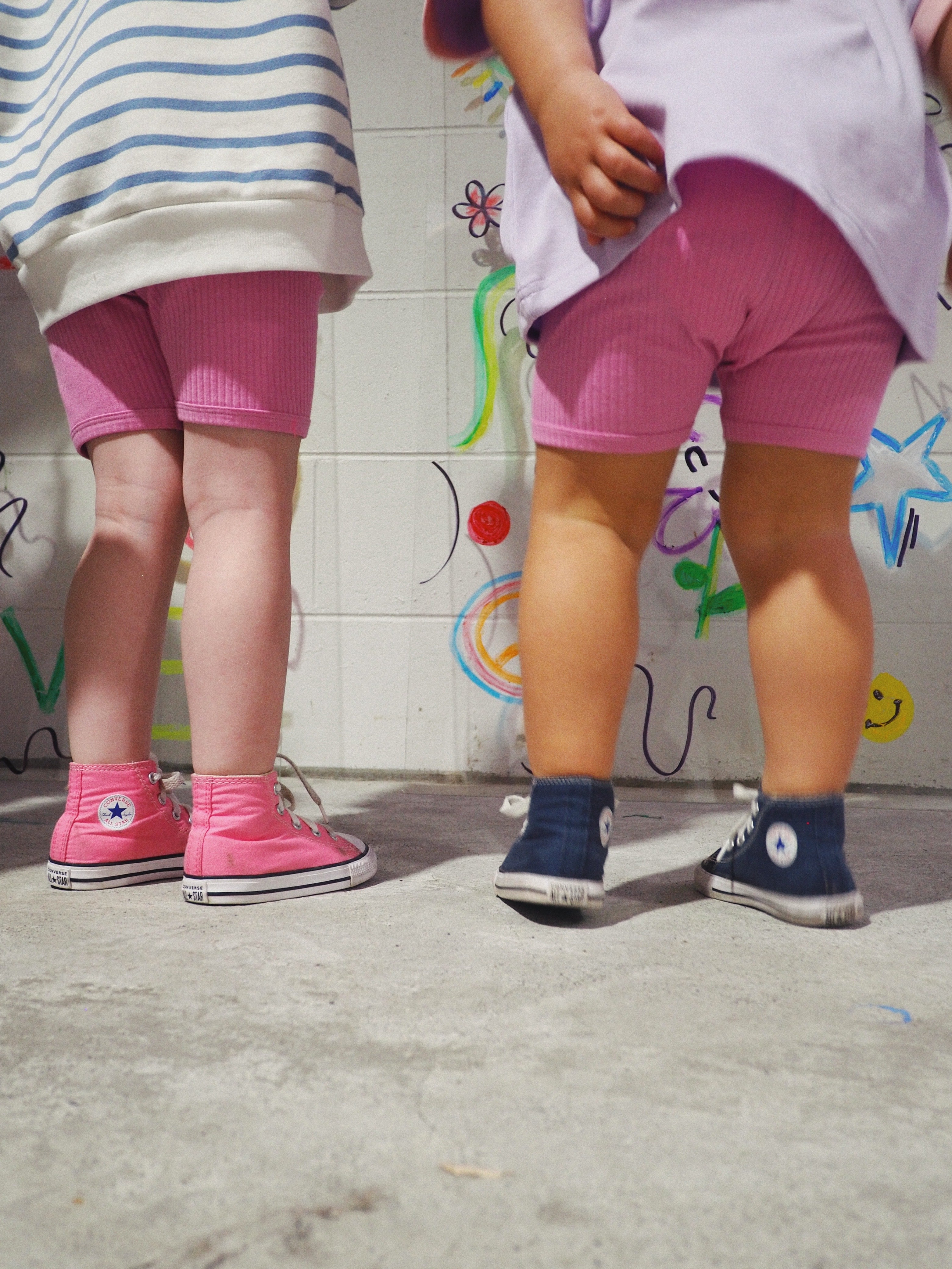 Ribbed Bike Short - Lolly Pink bel & bow