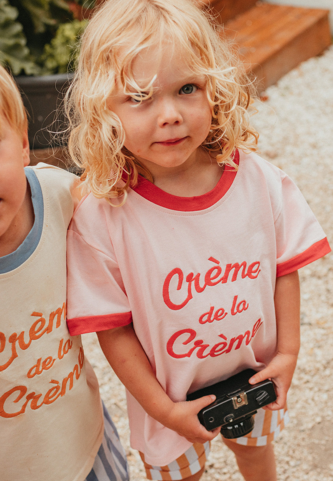 Crème de la Crème Tshirt - Pink bel & bow