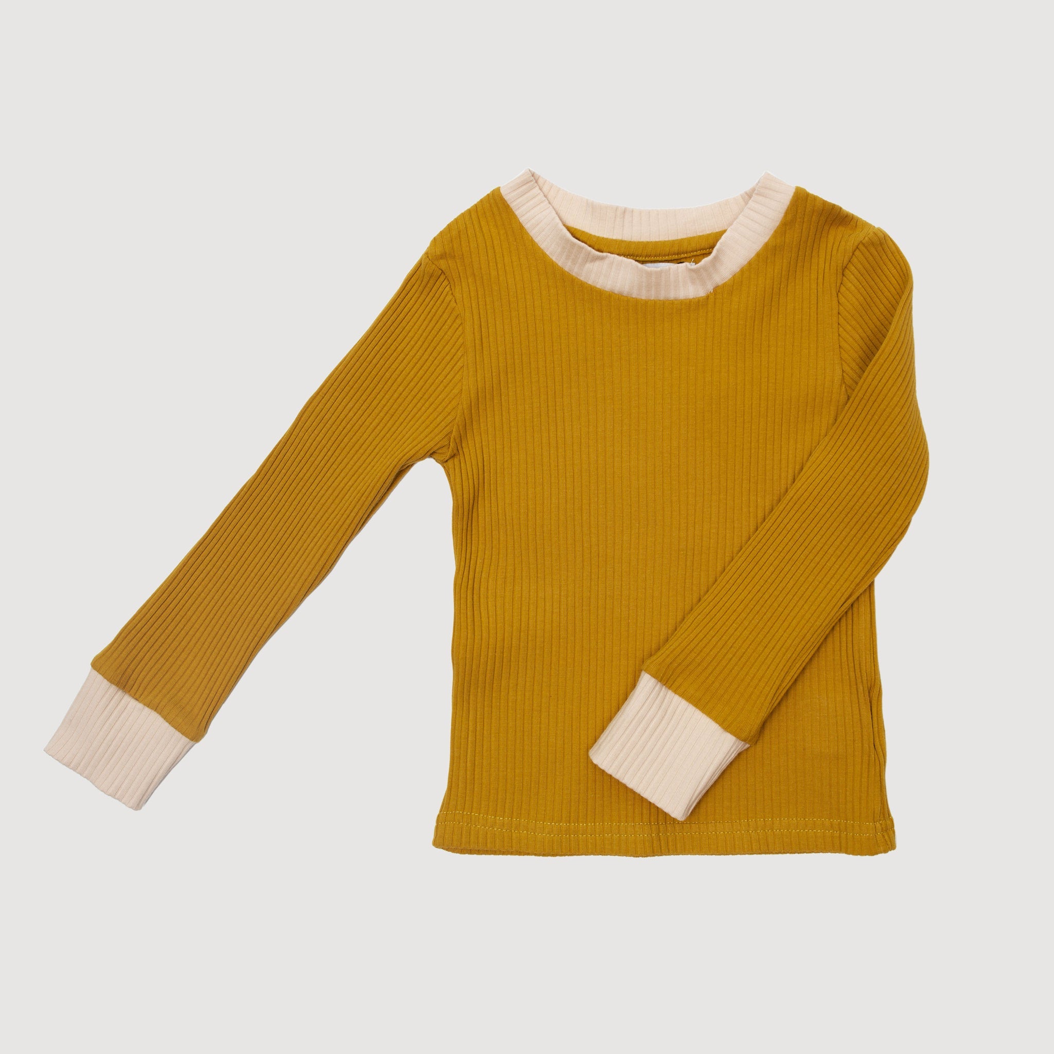 Cuffed Long Sleeve Top - Gold bel & bow