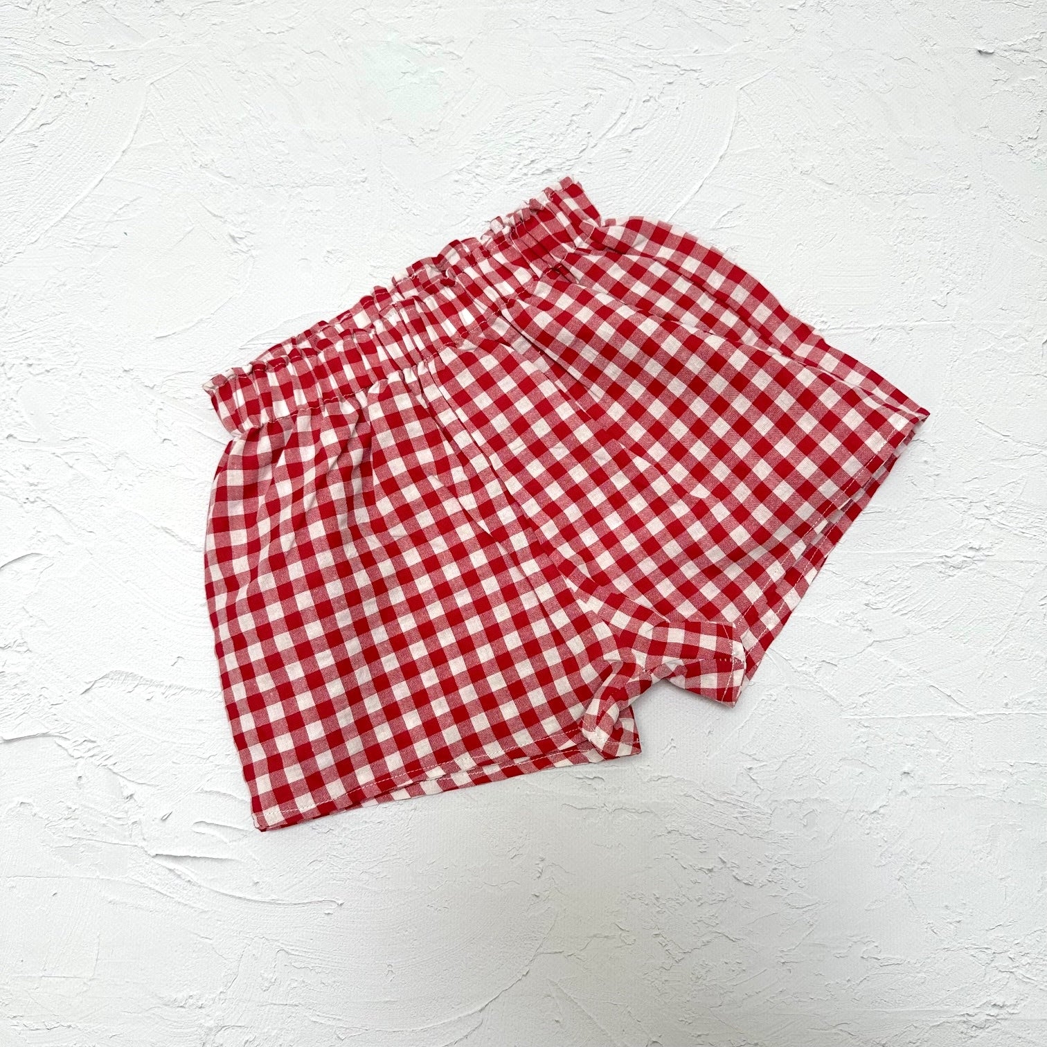 Gingham Shorts - Red
