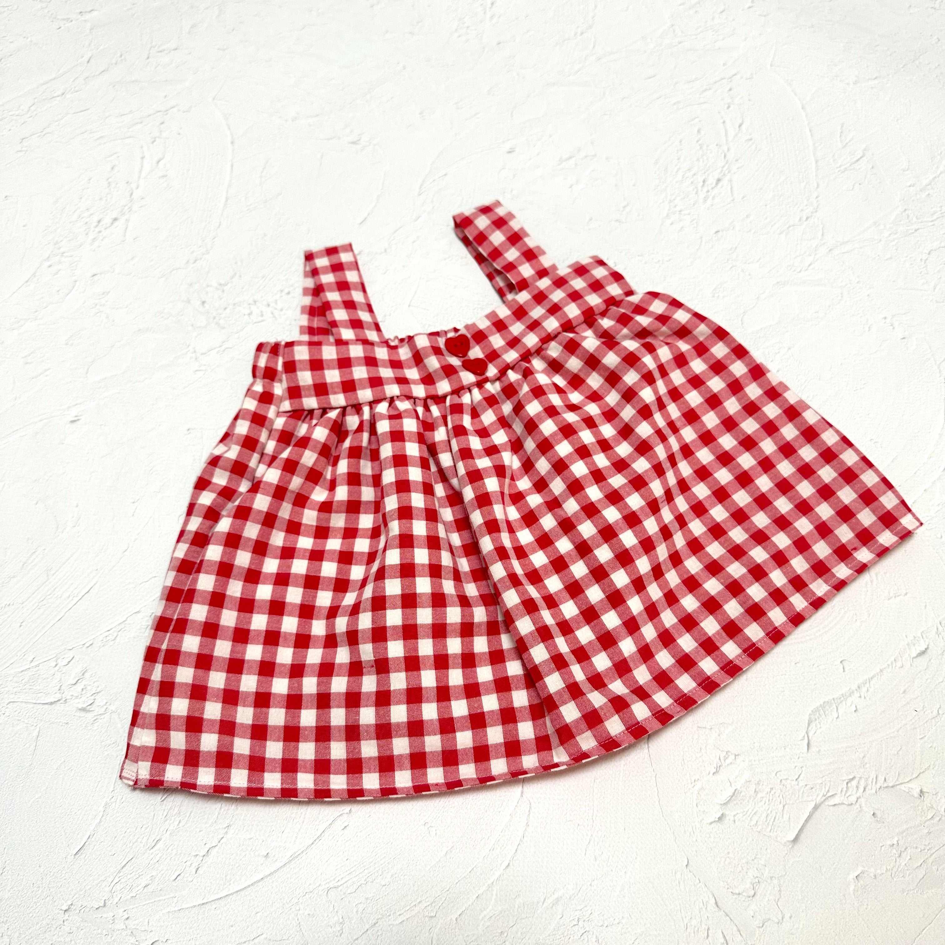 Gingham Top - Red