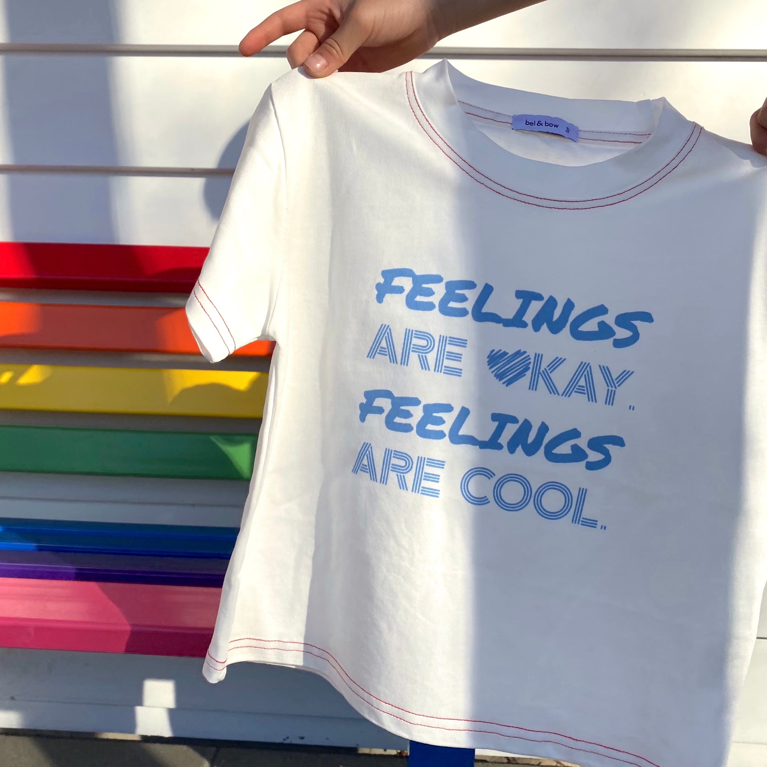 Feelings Are Okay T-shirt - White