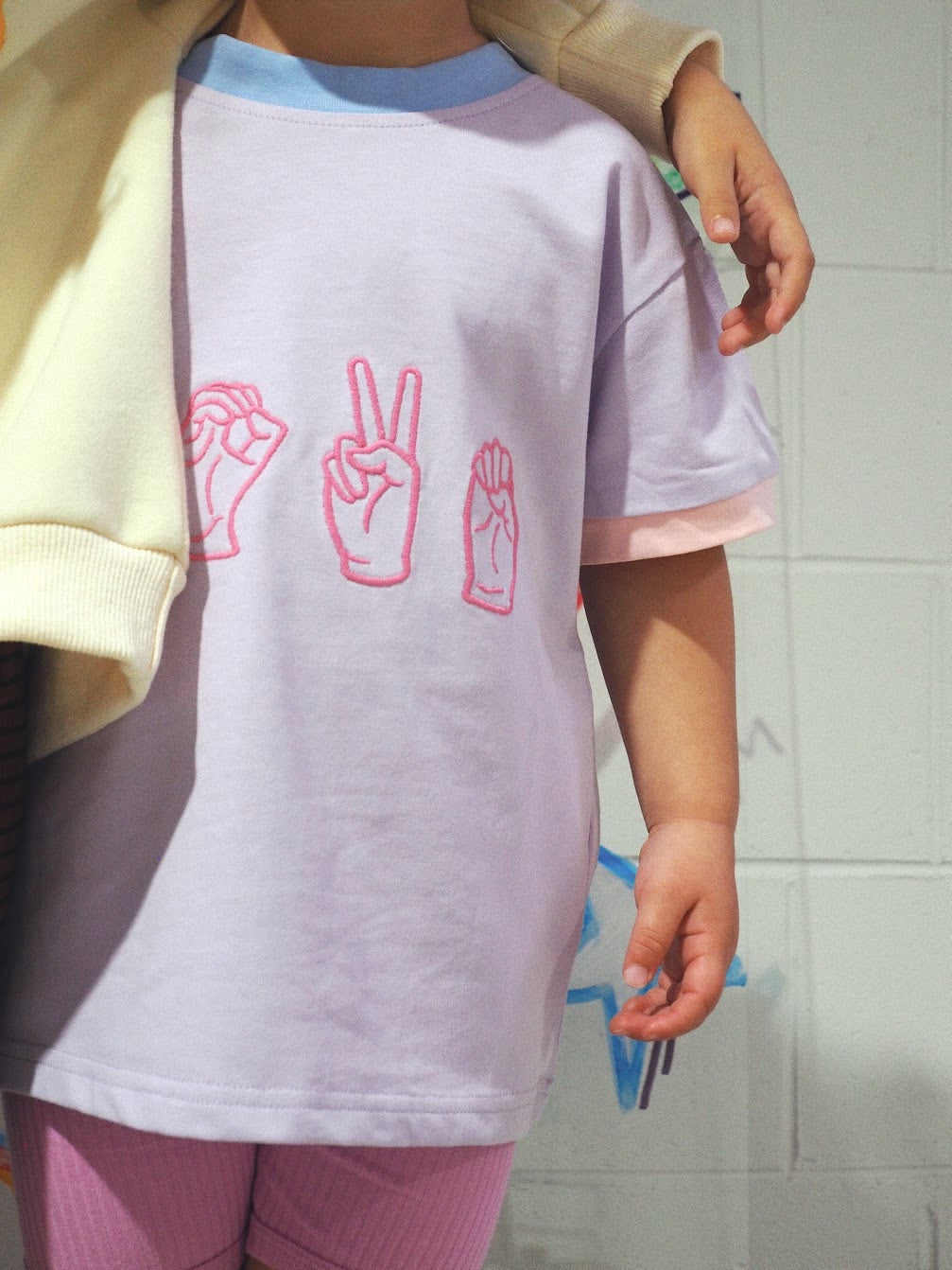 L.O.V.E T-Shirt - Lilac bel & bow