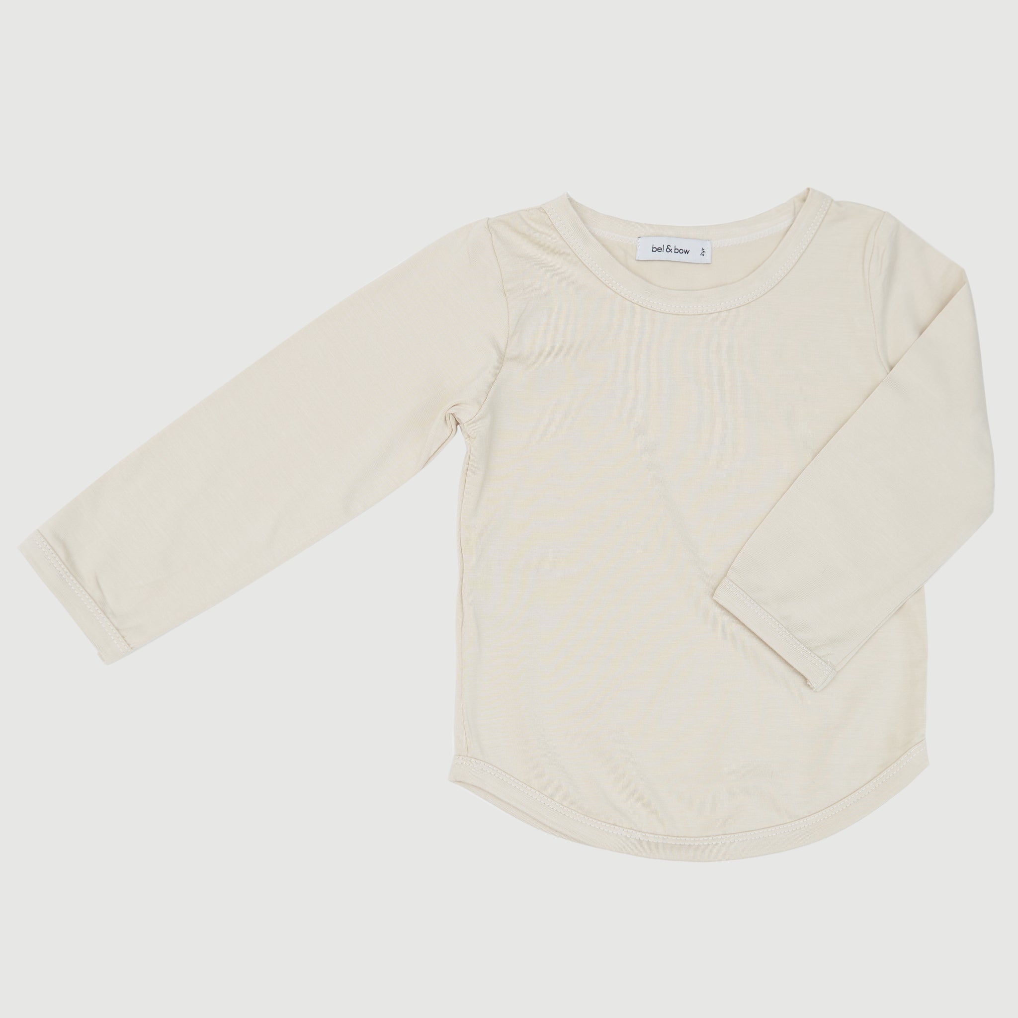Bamboo Long Sleeve Top - Beige