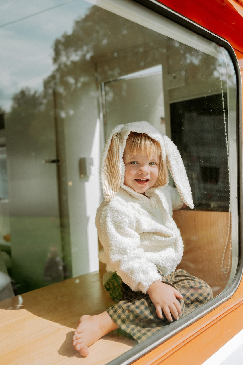 Bunny Hoodie Jacket - Cream