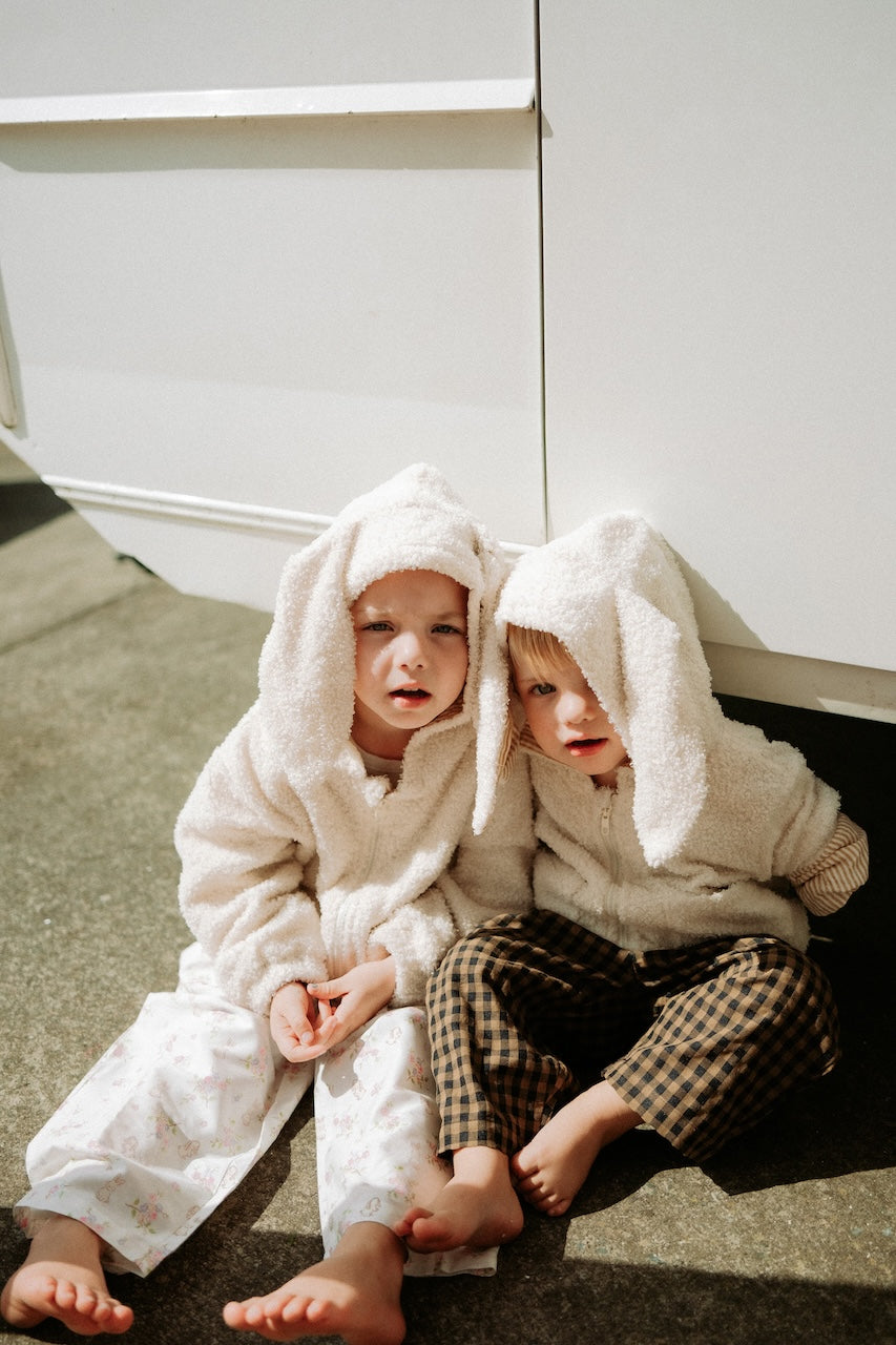 Bunny Hoodie Jacket - Cream