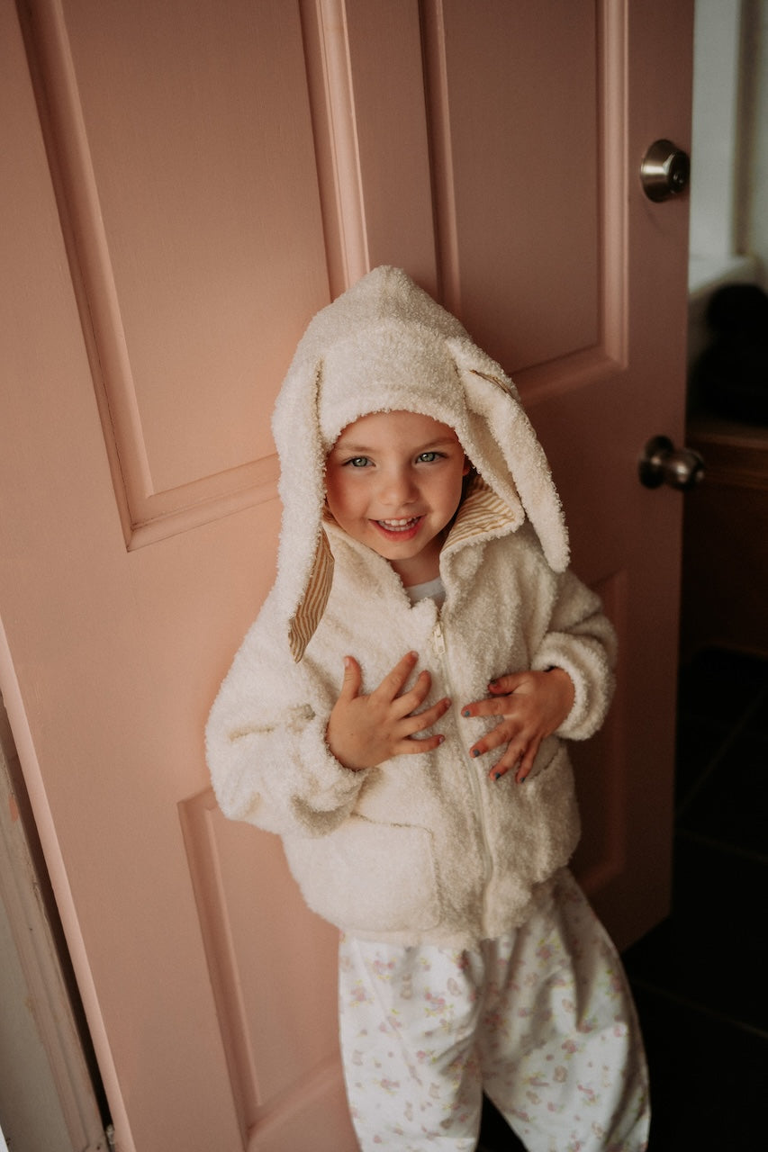 Bunny Hoodie Jacket - Cream
