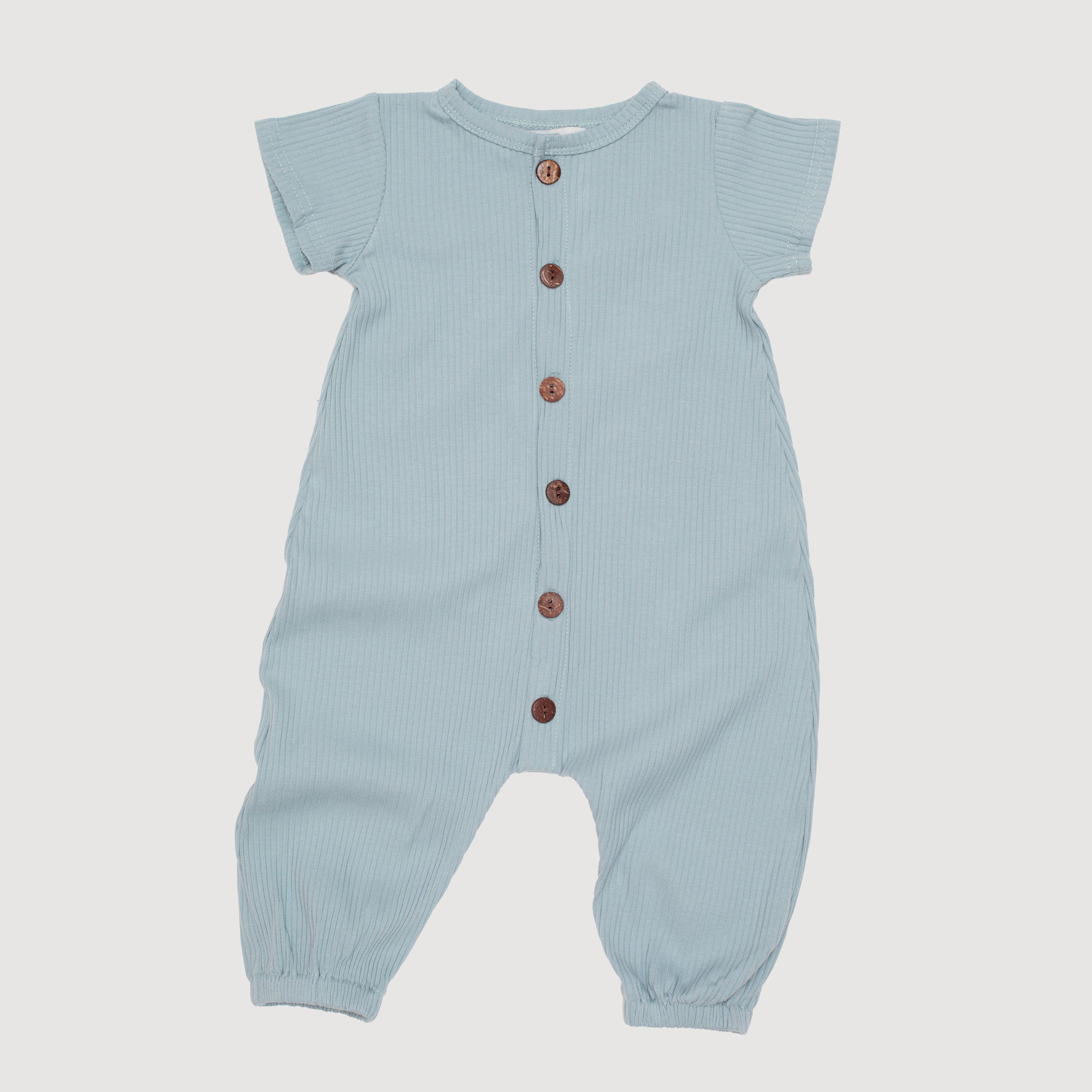 NEW COLOUR Ribbed Harem Jumpsuit - Duck Egg Blue