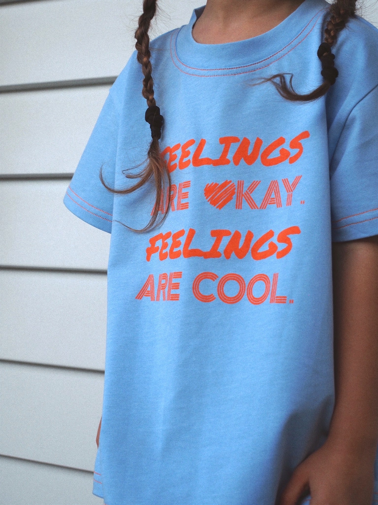 Feelings Are Okay T-shirt - Blue