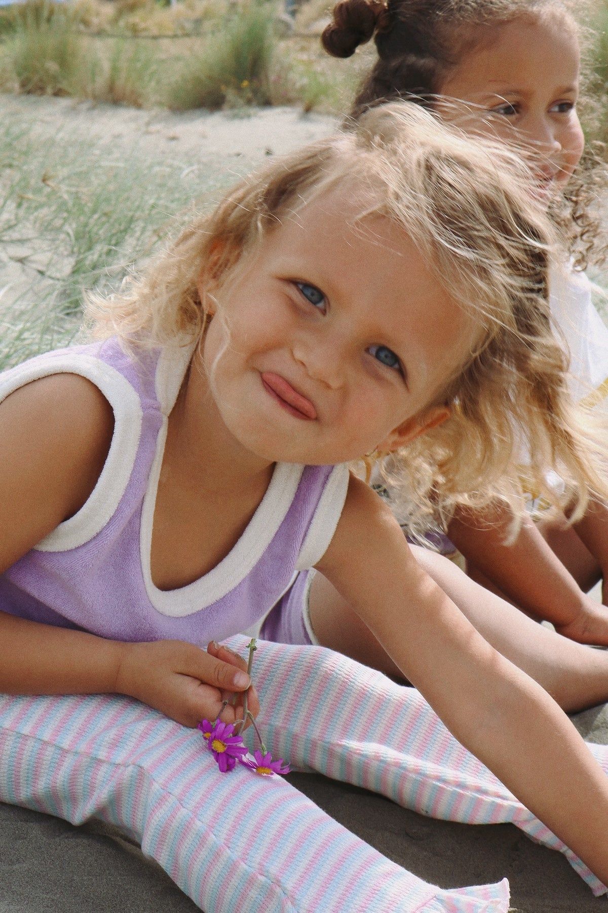 Terry Towel 2-Piece Set - Lilac