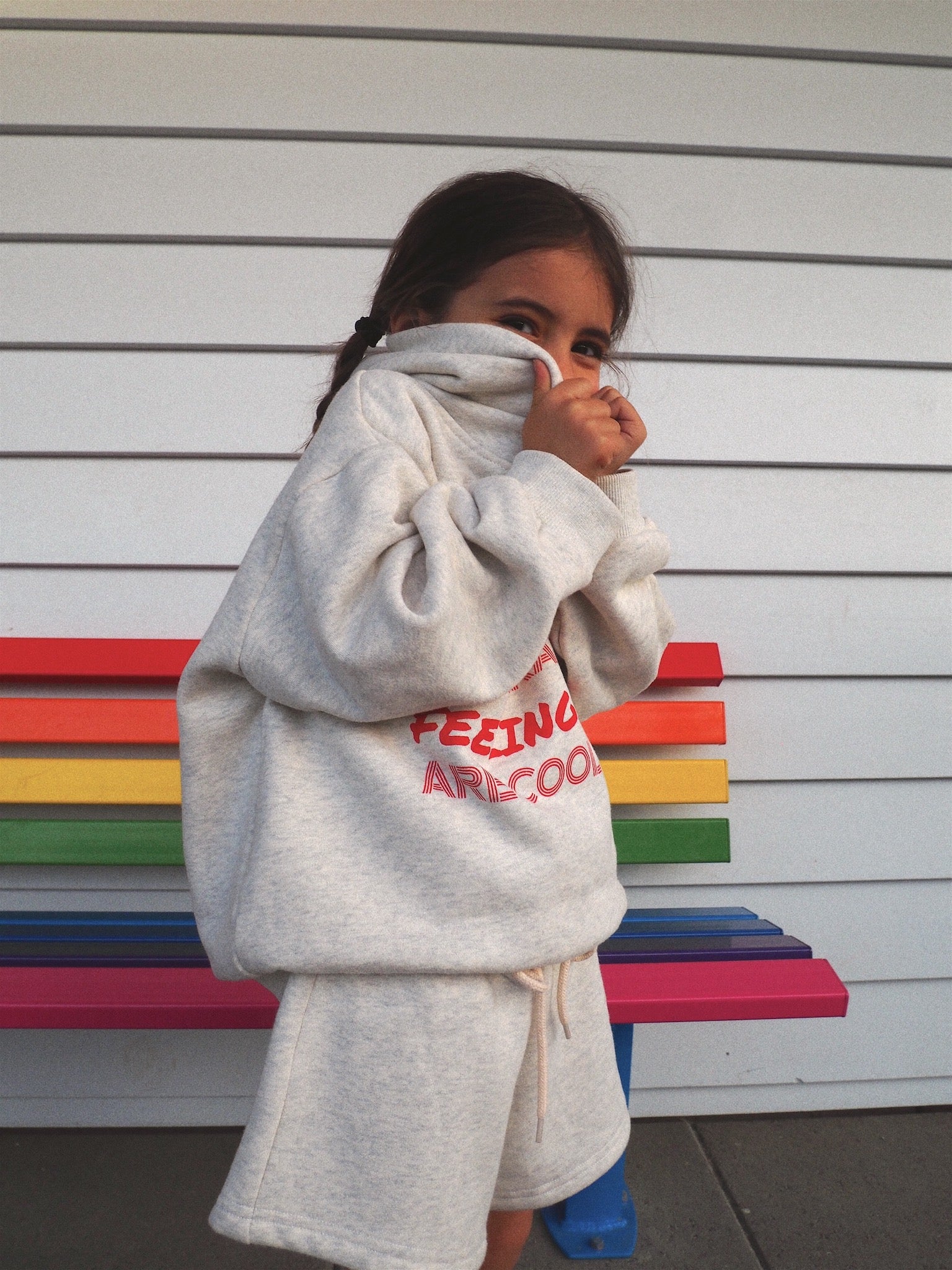 Feelings Are Okay Fleece Set - Oatmeal Marle