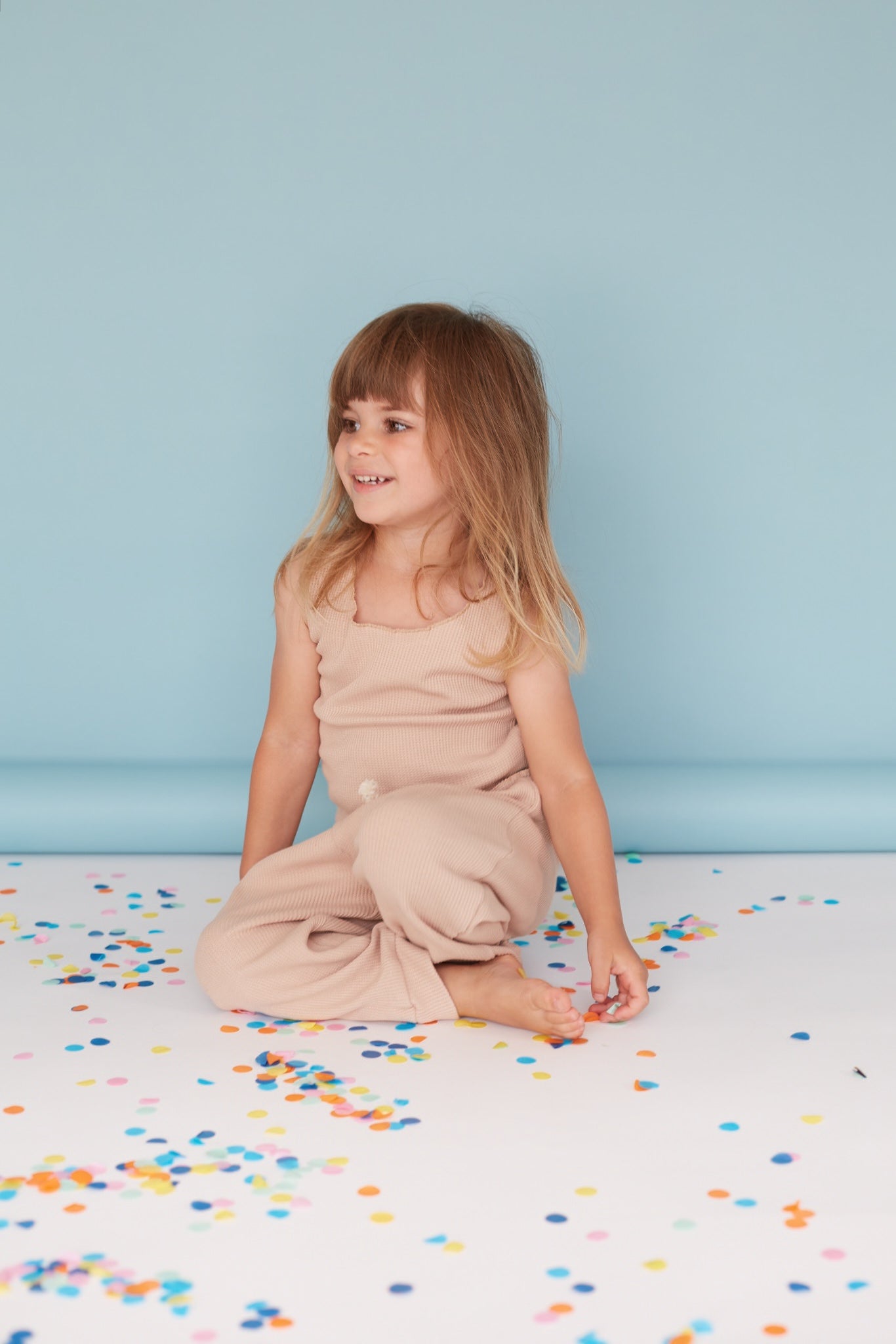Soleil 2-Piece Set - Biscuit bel & bow