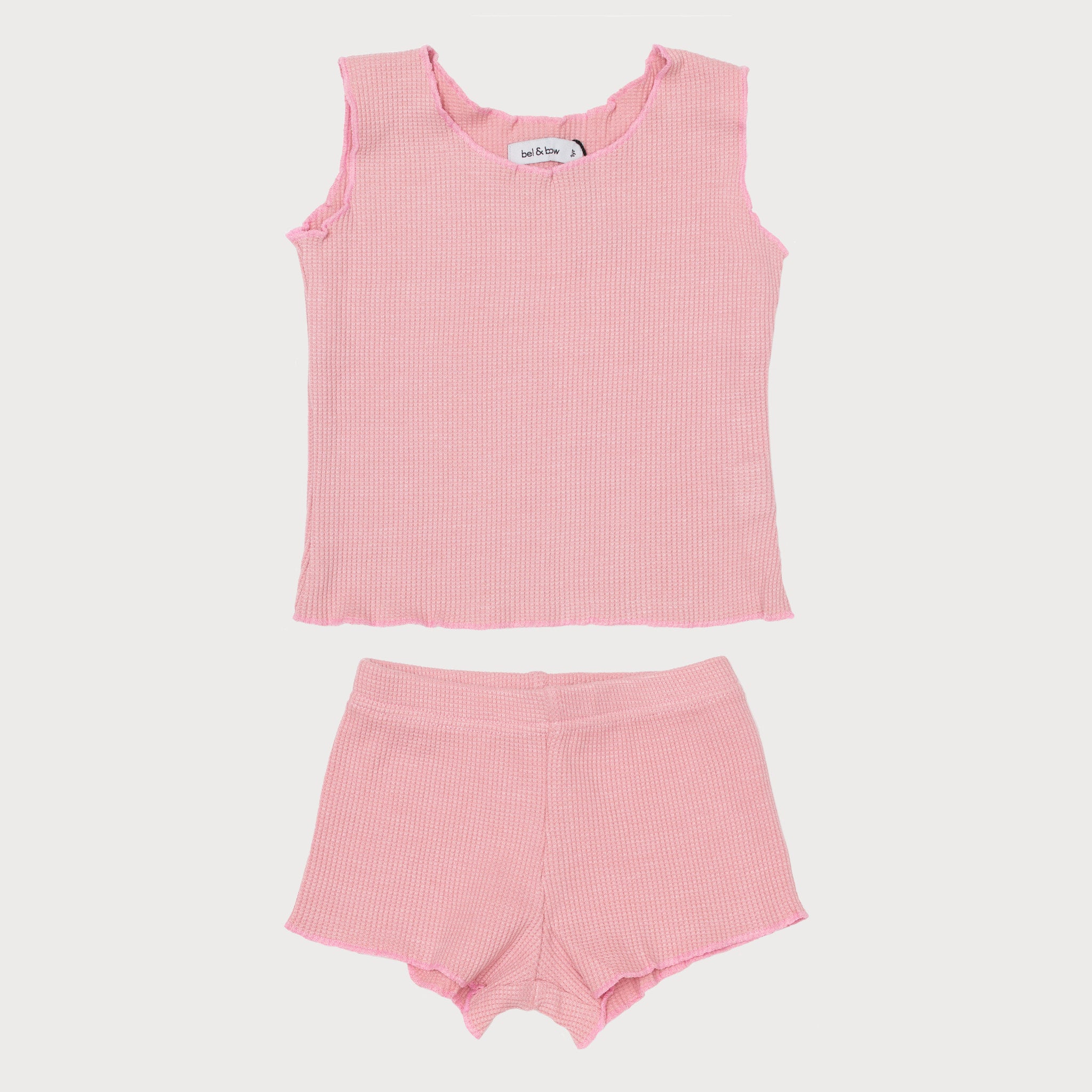 Soleil 2-Piece Set - Pastel Pink bel & bow