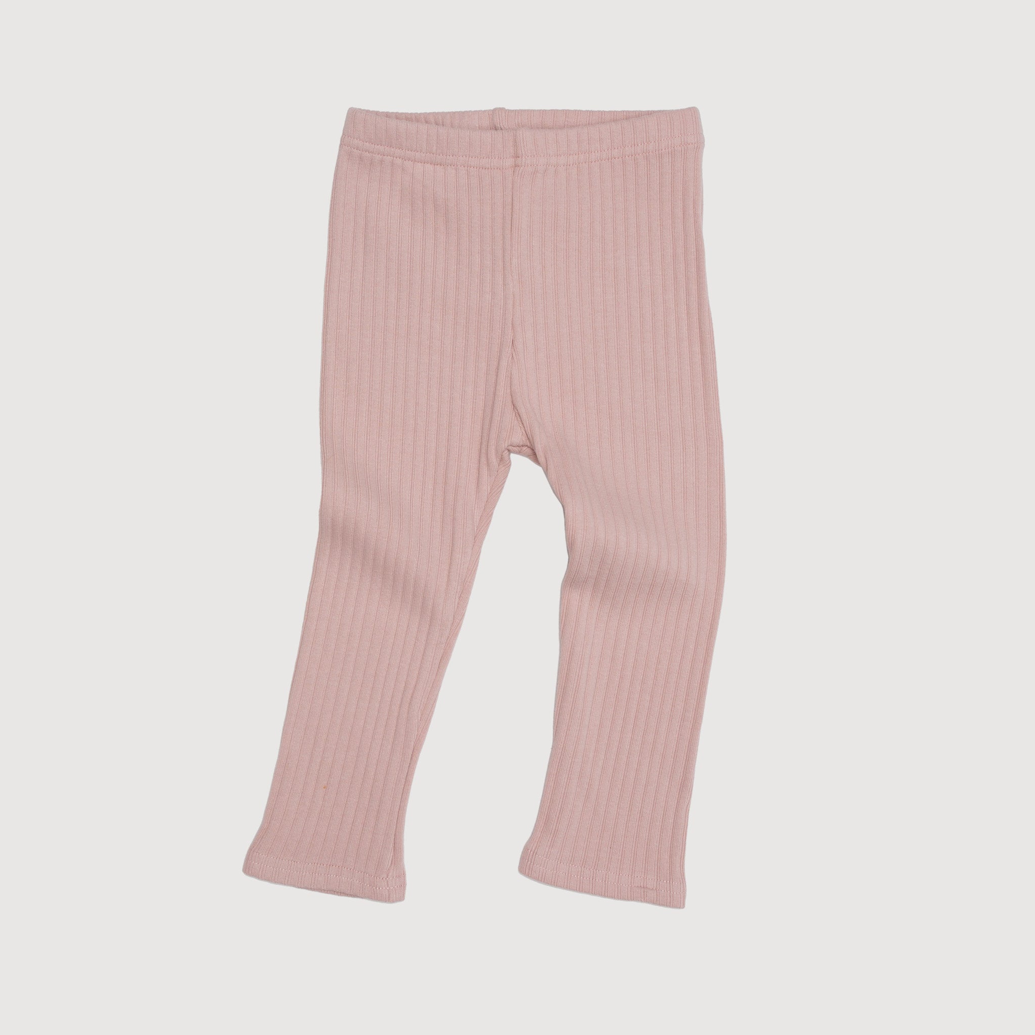 Wide Ribbed Legging - Bisque bel & bow