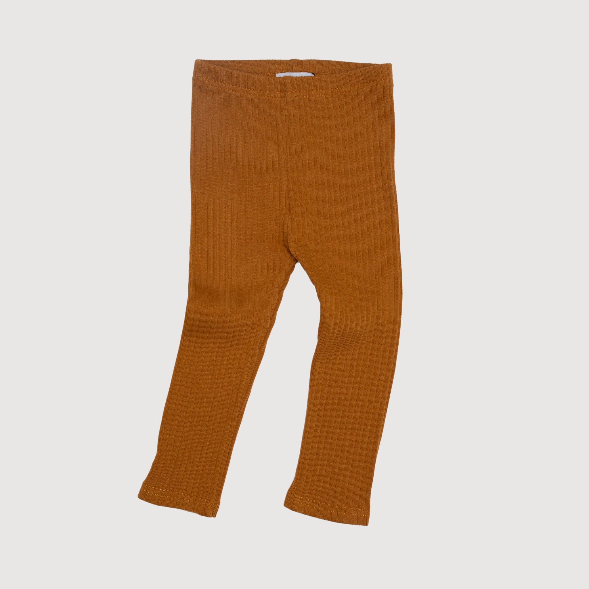 Wide Ribbed Legging - Ochre bel & bow