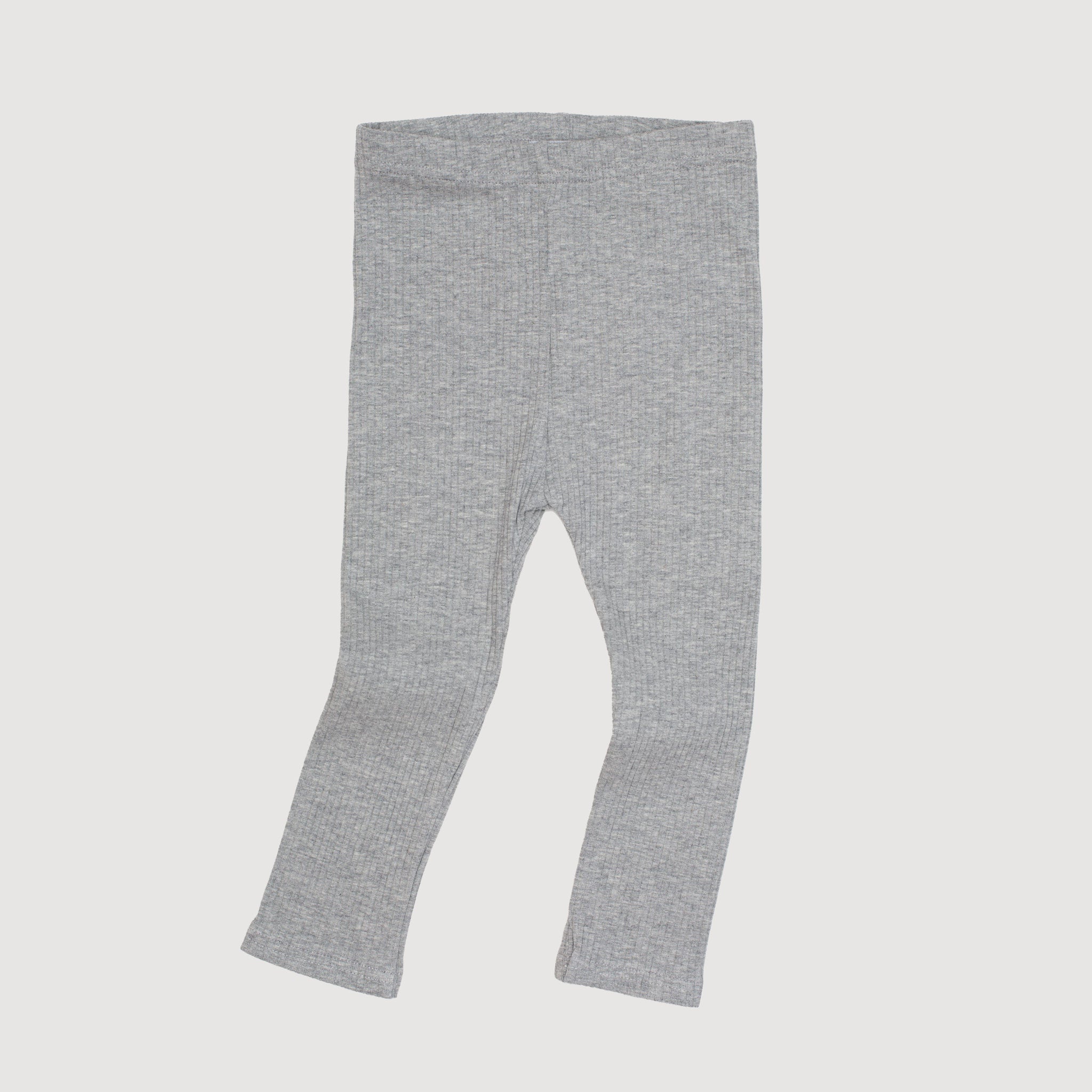 Ribbed Legging - Grey Marle bel & bow