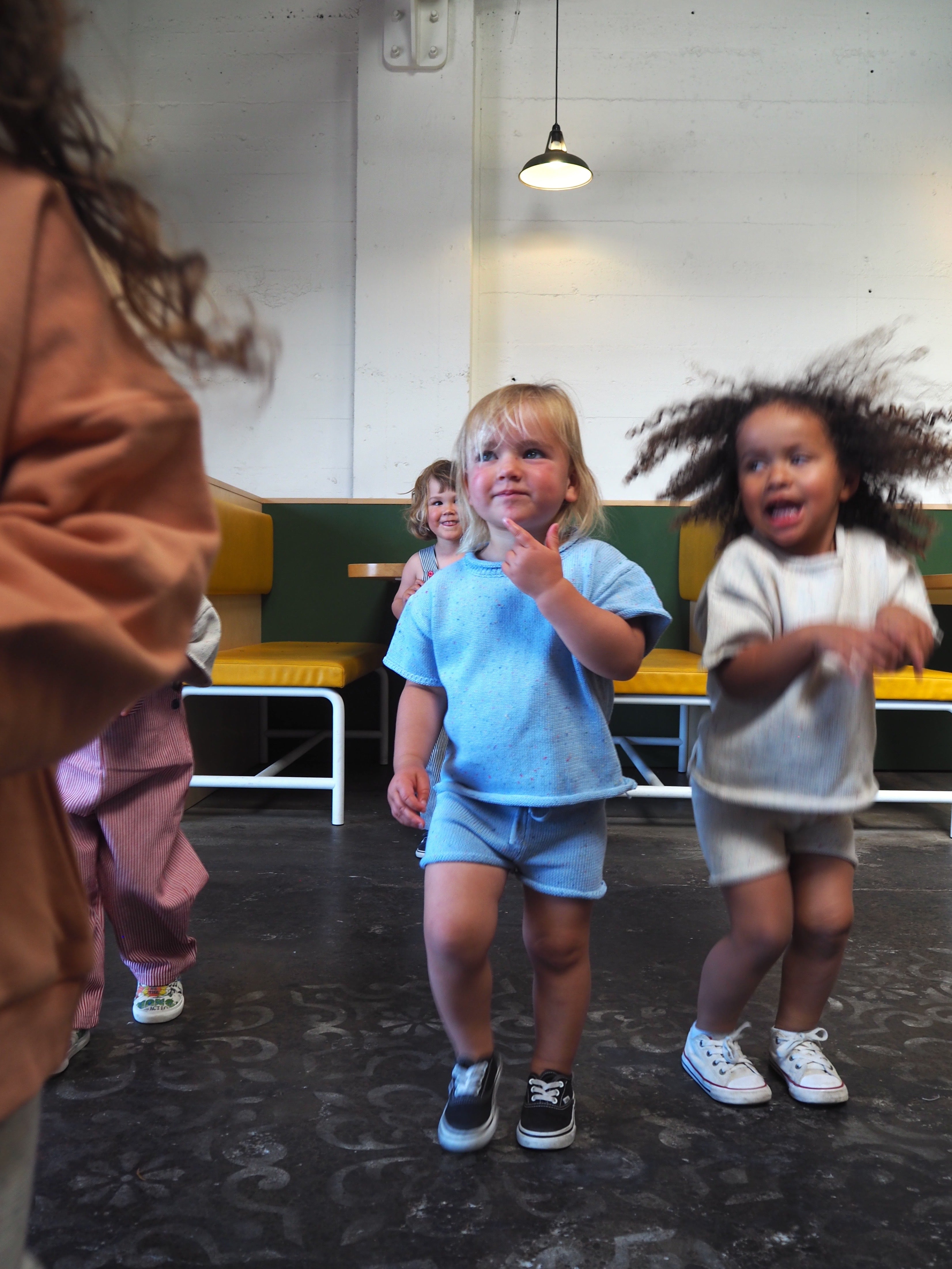 Sprinkle Summer Knit Set - Baby Blue bel & bow