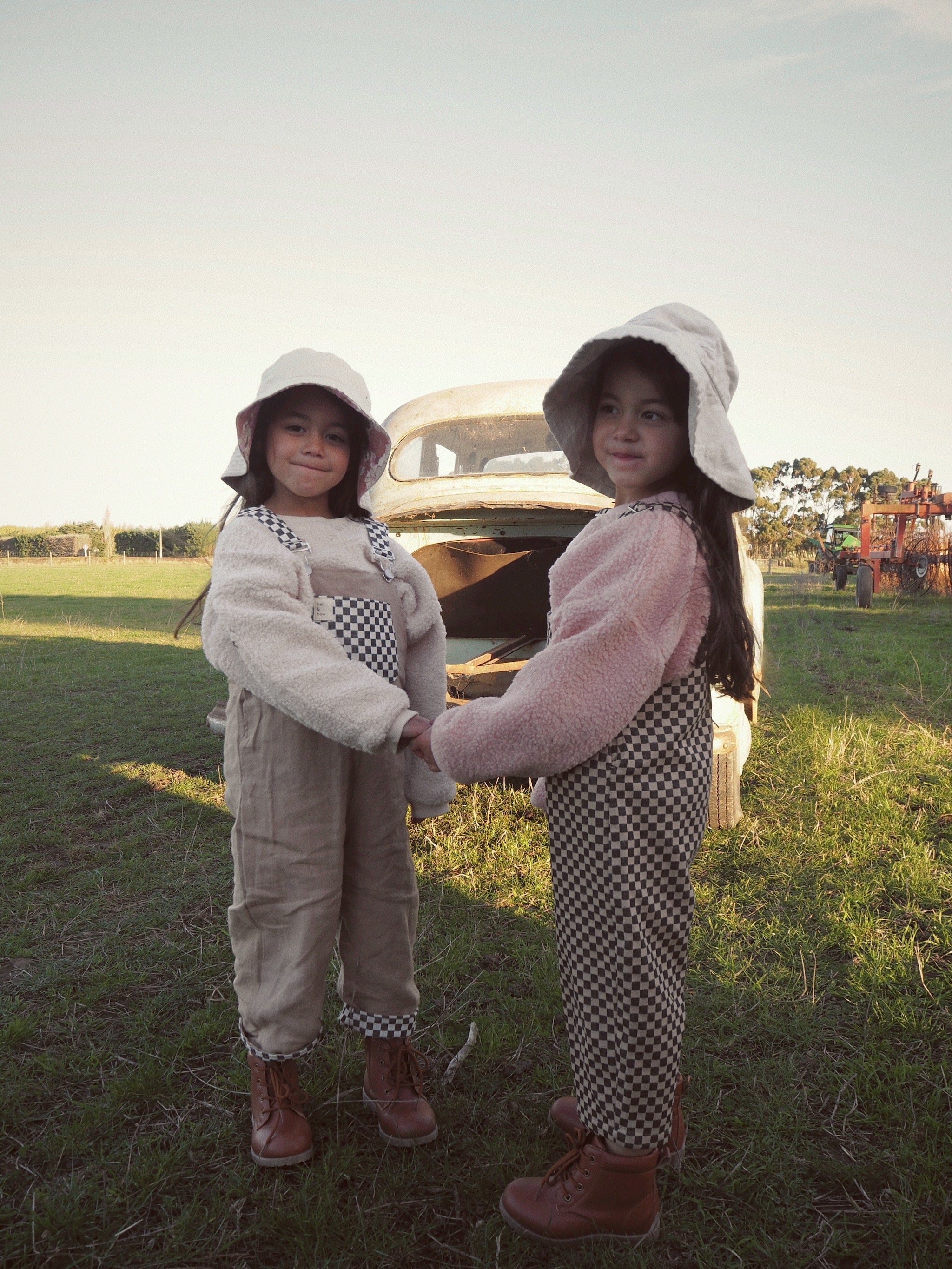 Teddy Pullover - Pink bel & bow