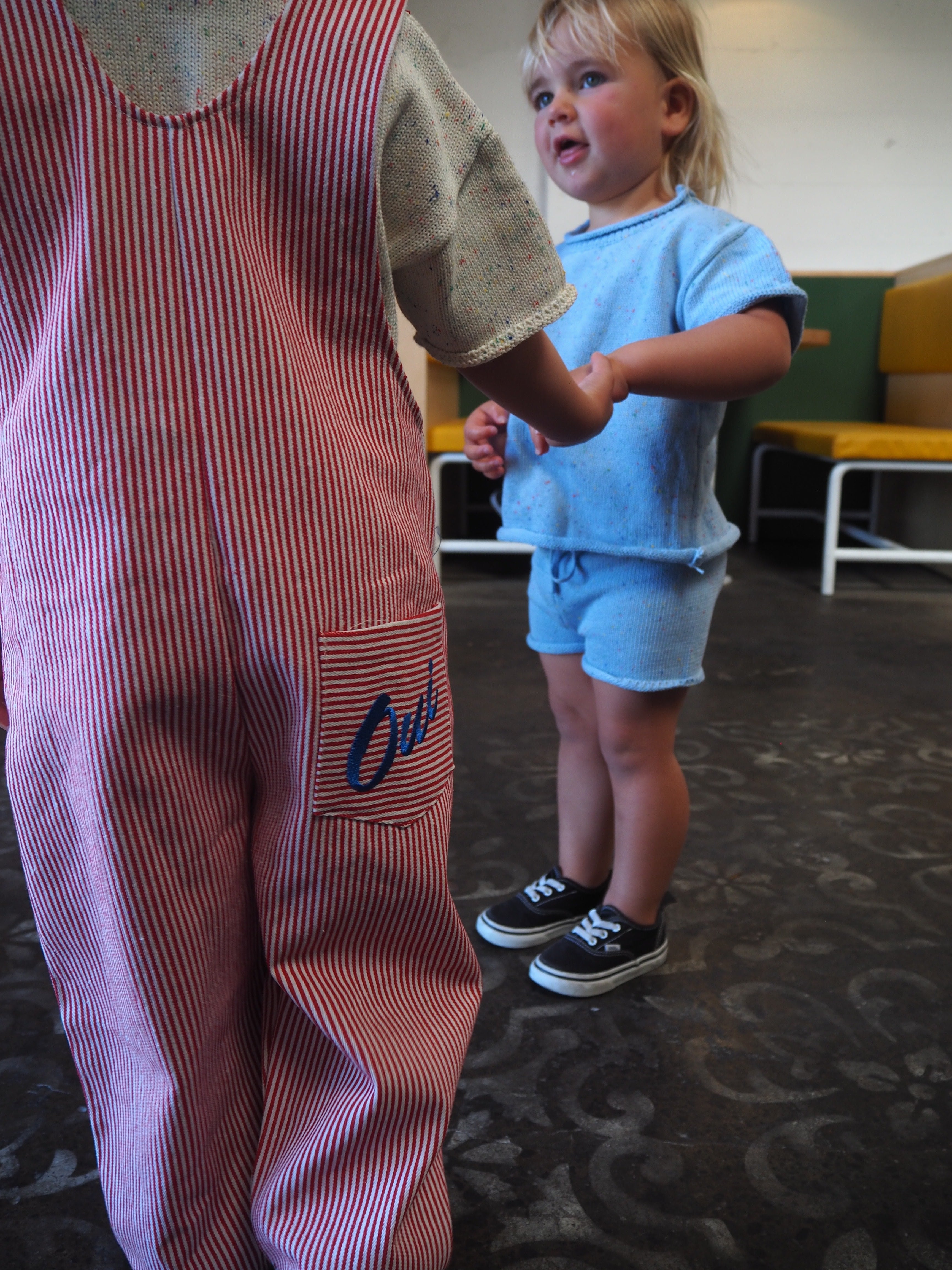 Sprinkle Summer Knit Set - Baby Blue bel & bow