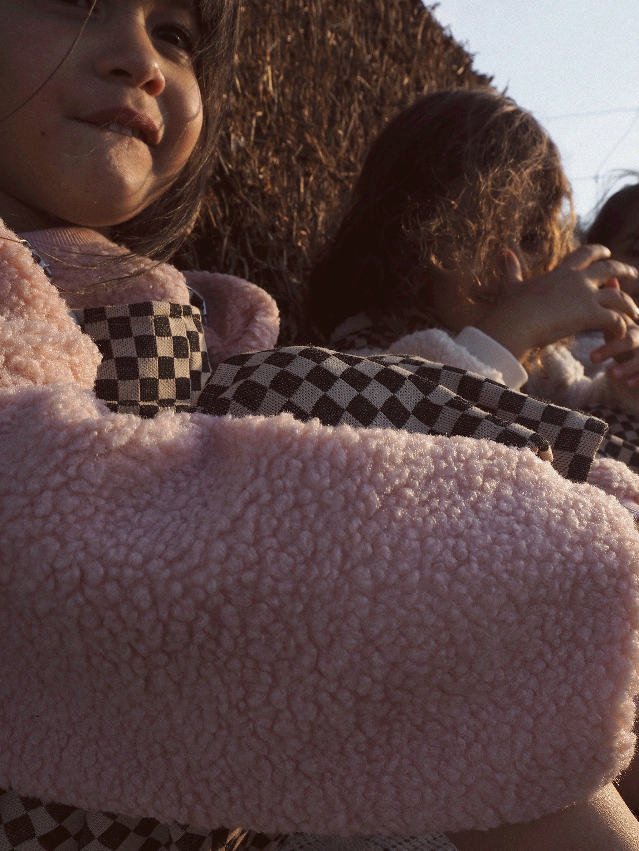 Teddy Pullover - Pink bel & bow