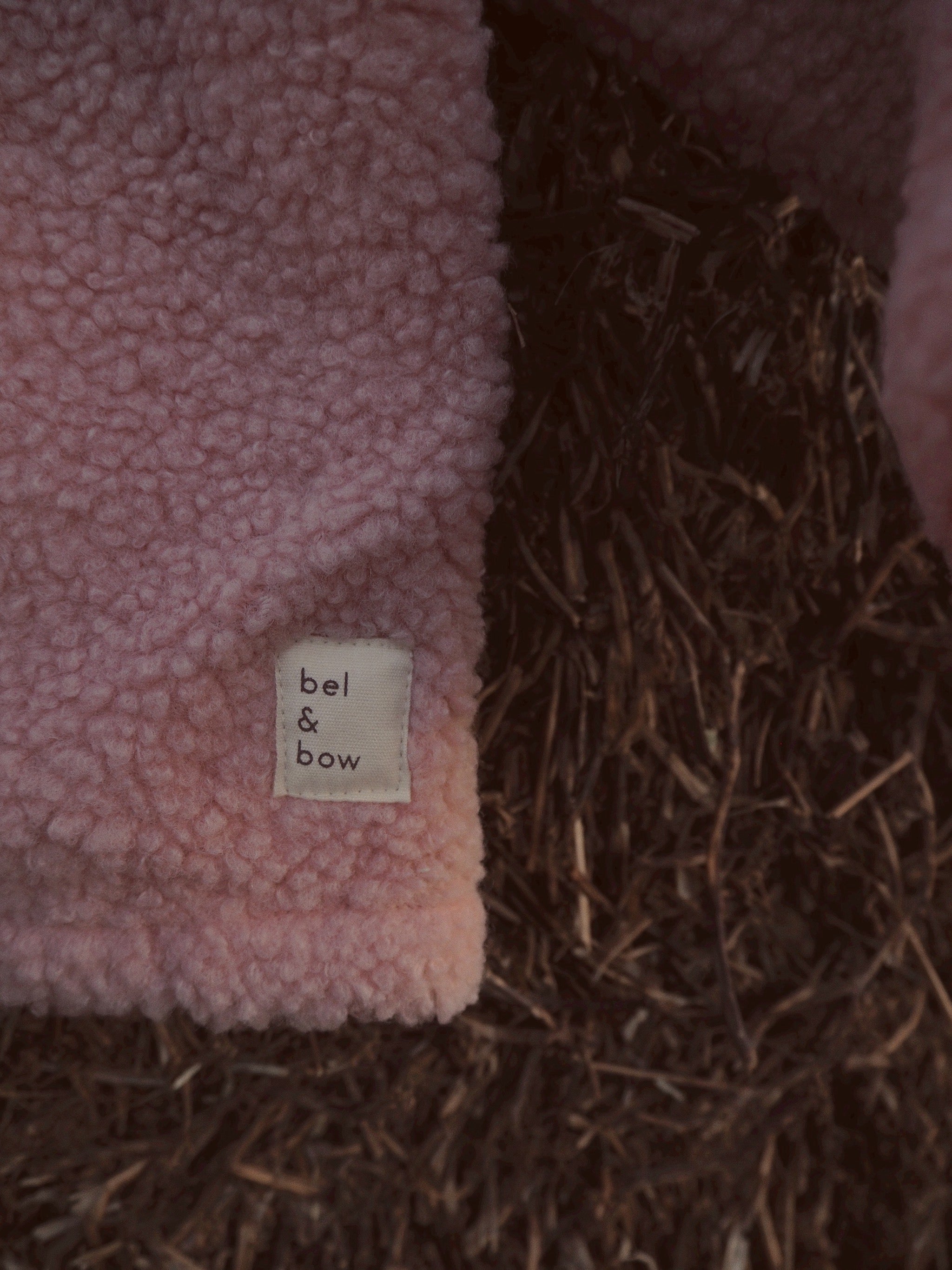 Teddy Pullover - Pink bel & bow